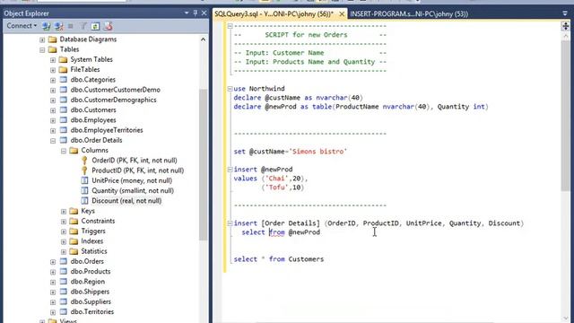 Создание скриптов в SQL смотреть онлайн