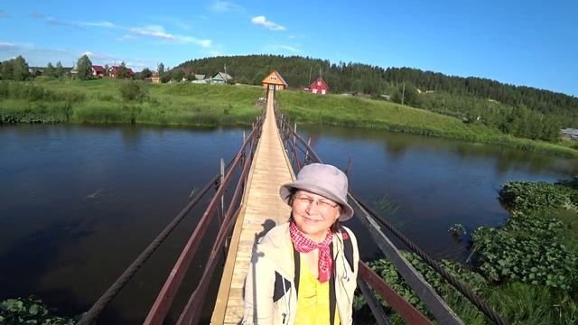 Подвесные мосты через Бабку в селе Кыласово. смотреть онлайн