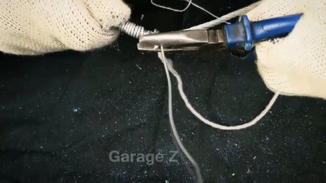 Как ПРОСТО сделать ПЕТЛЮ - "ленивая гаша" - НА СТАЛЬНОМ ТРОСЕ своими руками смотреть онлайн