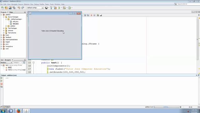 How to Initialize a Label Dynamically in JFrame in Java in Tamil смотреть онлайн
