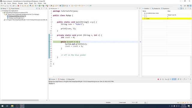 Java programming tutorial - part 3 (while, do-while loops, functions) смотреть онлайн