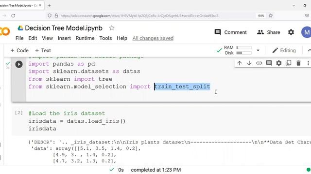 Decision tree Model in Google Colab using Scikit-learn and Graphviz package смотреть онлайн