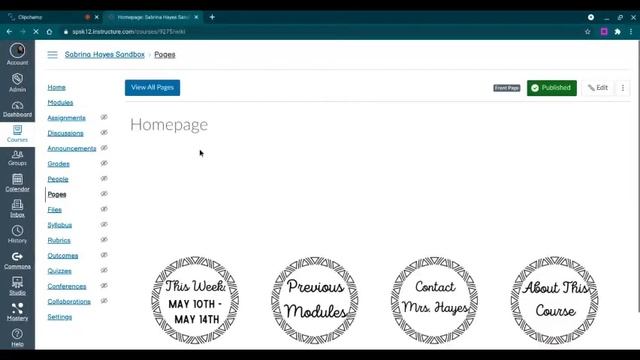 Canvas Framework: Building a Course- Build a New Page смотреть онлайн