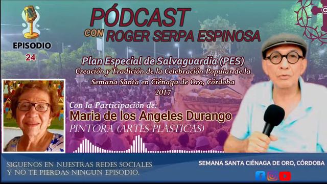 Entrevista María de los Ángeles Durango Artes Semana Santa Ciénaga de Oro, Córdoba-Colombia смотреть онлайн