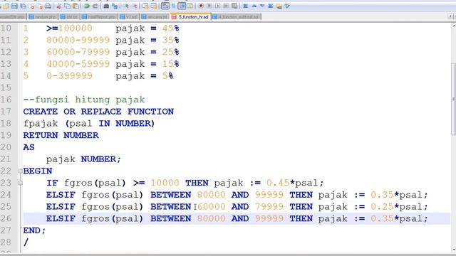 ORACLE PLSQL Function untuk Menghitung Gaji Karyawan (skema HR) смотреть онлайн