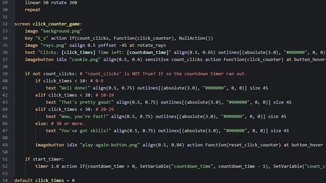 Renpy Timed Click Counter Tutorial смотреть онлайн