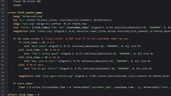 Renpy Timed Click Counter Tutorial