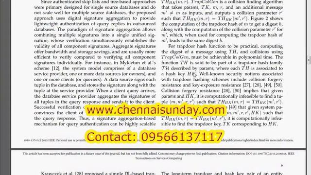 Efficient and Scalable Query Authentication for Cloud-based смотреть онлайн