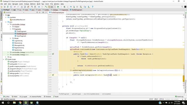 Chat App with Firebase Part 11 - Change Profile Photo - Android Studio Tutorial смотреть онлайн