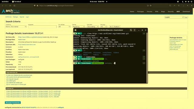 How to install Teamviewer on Manjaro OS Arch Linux Step by Step смотреть онлайн