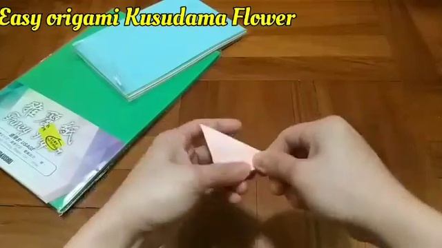Paper flowers folding crafts/ easy origami Kusudama flowers for beginners making/ DIY paper flowers смотреть онлайн