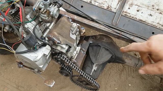 Простой вариант изготовления прогулочного автомобиля, багги или карта. (Часть 3). смотреть онлайн