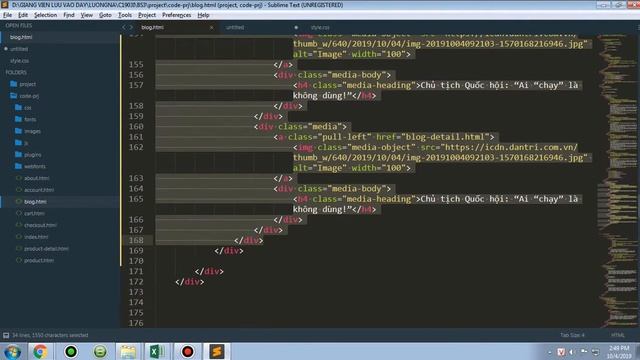 Bootstrap 3 Bài 13 - Xây dựng giao diện phần 9 tạo trang blog tin tức смотреть онлайн