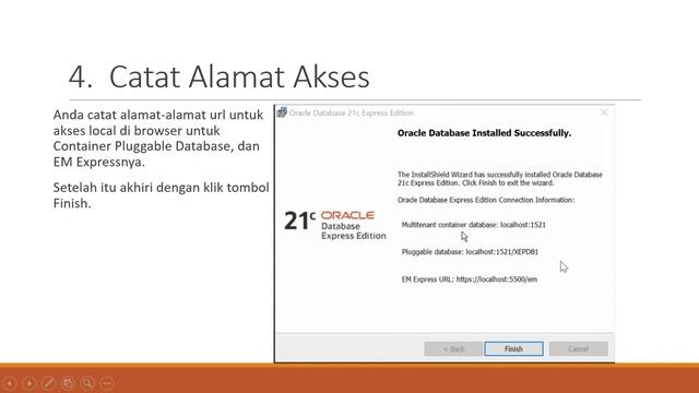 Instal Database Oracle 21C смотреть онлайн