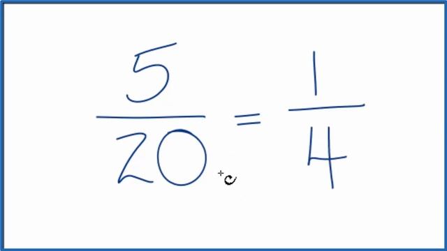 How to Simplify the Fraction 5/20 смотреть онлайн