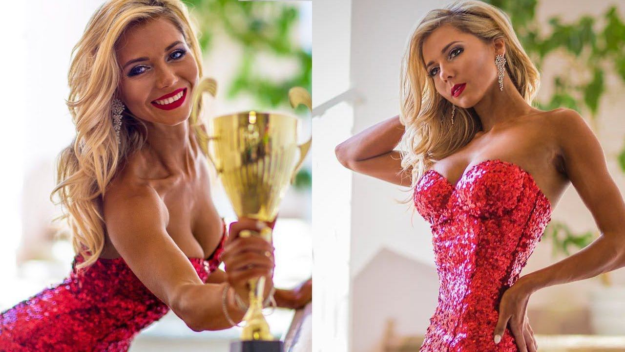 фит модель 2018 - Красота фитнеса в вечерних платьях Ю Миронова и М Евгенева смотреть онлайн