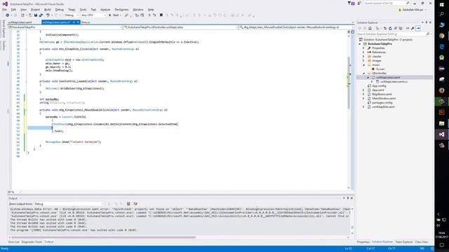 38 - Wpf DataGrid dan seçilen row a tıklama ile istenilen colondaki verileri alma işlemi смотреть онлайн