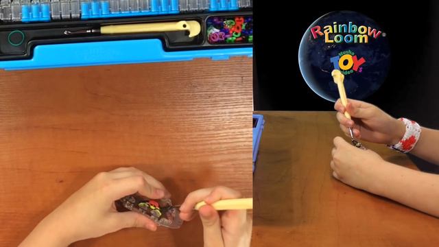Rainbow Loom Bands | плетем браслет для папы, обзор и урок от Анны смотреть онлайн