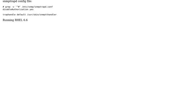 Unix & Linux: snmptt running as non-root, writting to file as root смотреть онлайн