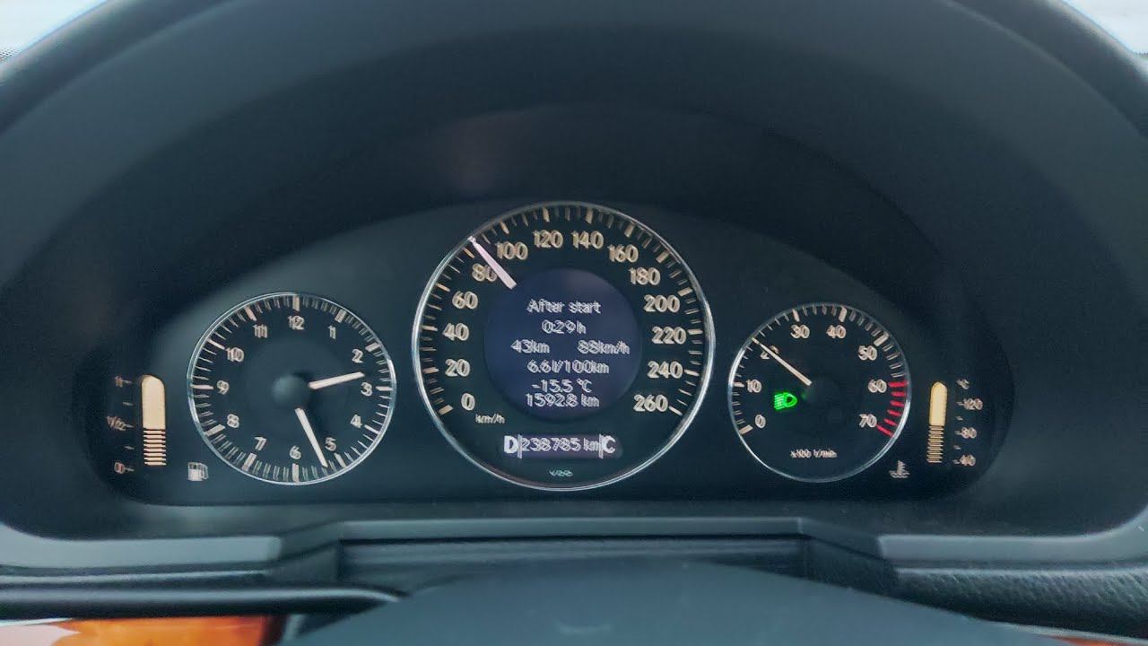 Расход топлива по трассе W211 1.8 M271