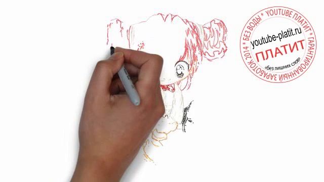 Нарисованные собаки картинки Как нарисовать девочку с игрушечной собакой смотреть онлайн