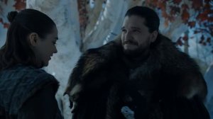 Встреча Арьи и Джона | Игра Престолов