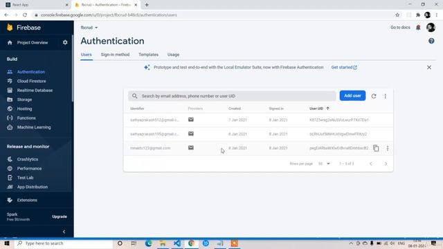 Learn React Hooks and Firebase with Hands On Projects (1 Firebase Authentication Demo) смотреть онлайн