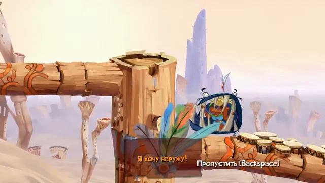 9 - Прохождение Rayman Origins - Бешеные прыжки - Пустыня диджириду смотреть онлайн