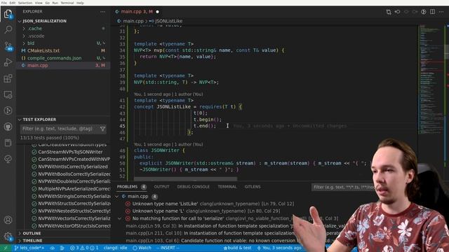 Completing the JSON Serialization System - Let's Code E3 смотреть онлайн
