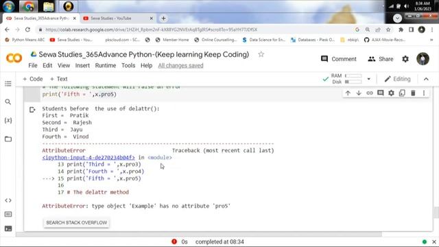 Day 104 Delattr,getattr,hasattr and setattr in Python смотреть онлайн