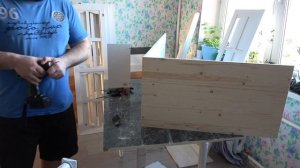 Кухня своими руками из дерево(массив сосны)мебельный щит. Обеденная зона кухни из дерево.....Часть