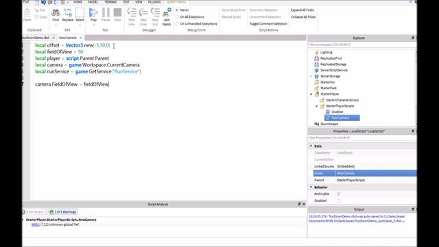 Roblox | How to make a Custom Camera | Top down view смотреть онлайн