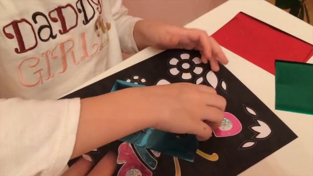 Аппликация фольгой. Application By The Foil.