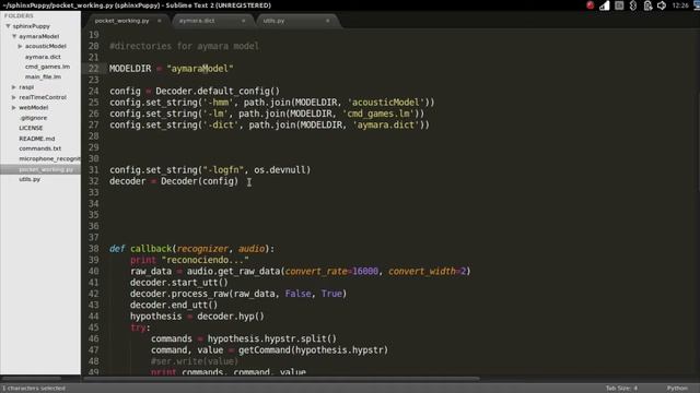 Uso del modelo de aymara con pocketsphinx en python смотреть онлайн