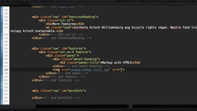 Code a Responsive Website with Bootstrap 3 - [Lecture 15] Code the Feature Section смотреть онлайн