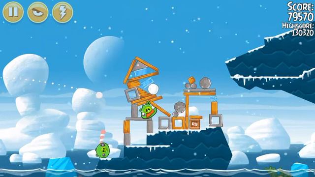 Angry Birds Seasons - 1-20 - Arctic Eggspedition - 100% Mighty Eagle Walkthrough смотреть онлайн