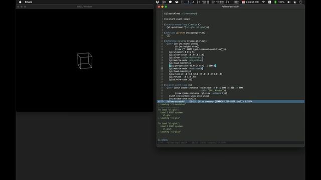 SBCL with OpenGL on MacOS. смотреть онлайн