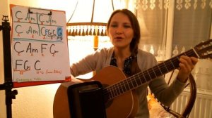 РАЗБОР.Снежная баба. Весёлая песня на гитаре. Детская песня на гитаре. Классная!