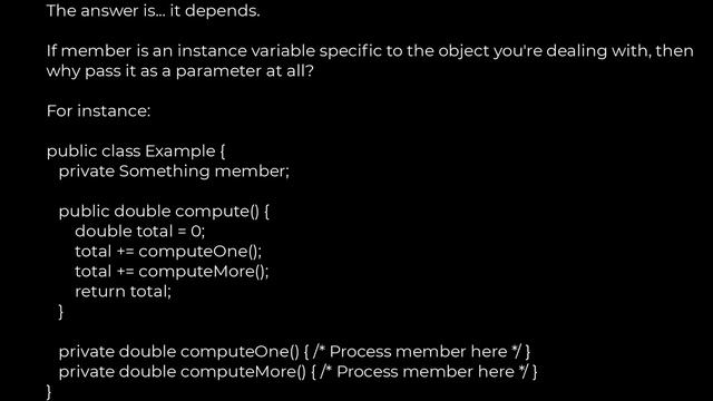 Java :Should private helper methods be static if they can be static(5solution) смотреть онлайн
