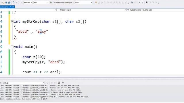 char arrays - 9 Examples 6 pb9 a b c implement strcmp смотреть онлайн