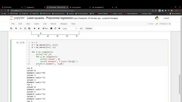 Polynomial regression from scratch in Python смотреть онлайн