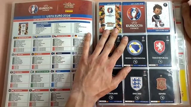 Обзор моей коллекции  PANINI Евро 2012 и Дорога на Евро 2016. Adrenalyn XL