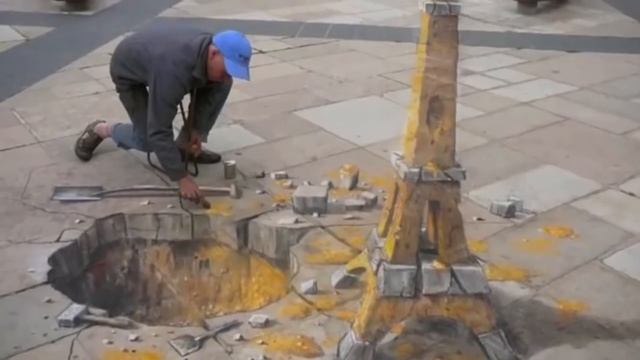 3D рисунки на асфальте - подборка лучших # 1 смотреть онлайн