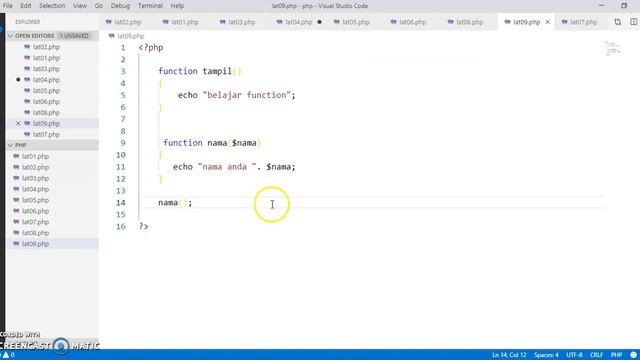 PHP Codeigniter Untuk Siswa SMK - 7 - Function PHP смотреть онлайн