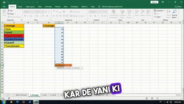 Average formula in excel || Basic Formula of Ms excel смотреть онлайн