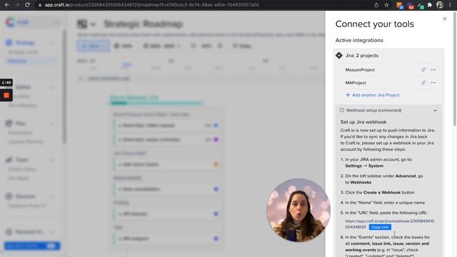 How to create Jira Webhook with Craft.io смотреть онлайн