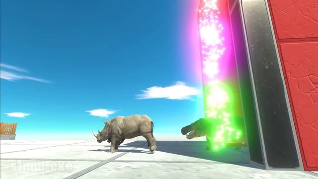 RUN and ATTACK KING TREX'S CASTLE - Animal Revolt Battle Simulator смотреть онлайн