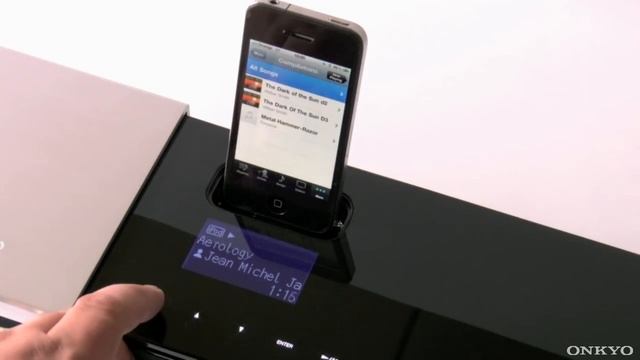 ONKYO ABX-100 IOnly Play IPod/iPhone Musiksystem (Dockingstation Minisystem)