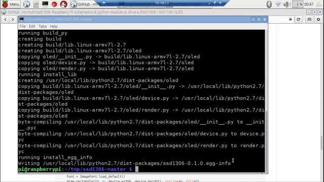 Raspberry Pi display on 128x64 I2C OLED with SSD1306, using Python смотреть онлайн