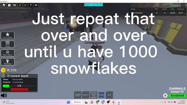Best Snowflake Farming Method in Jojo: Timestop Battlegrounds! [PATCHED] смотреть онлайн